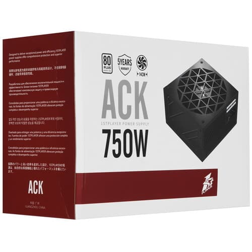 Блок питания 1STPLAYER ACK 750W Black [HA-750AC2] черный thumb 6