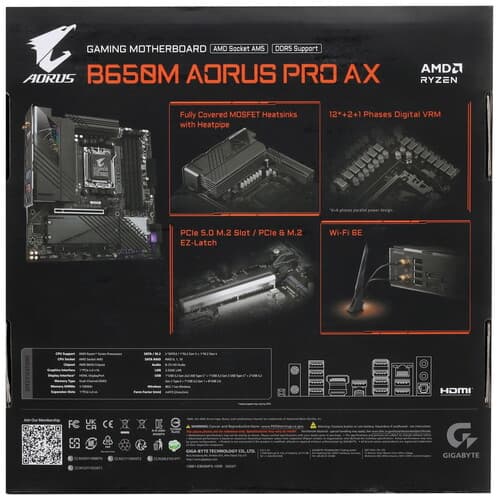 Материнская плата GIGABYTE B650M AORUS PRO AX thumb 9