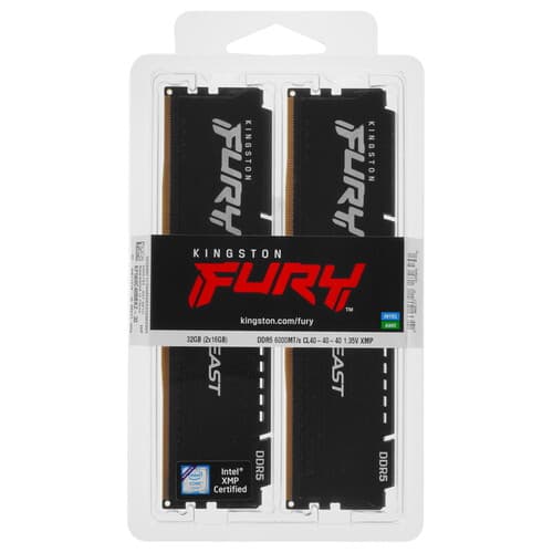 Kingston FURY Оперативная память Kingston FURY Beast Black [KF560C40BBK2-32] 32 ГБ, фото 3