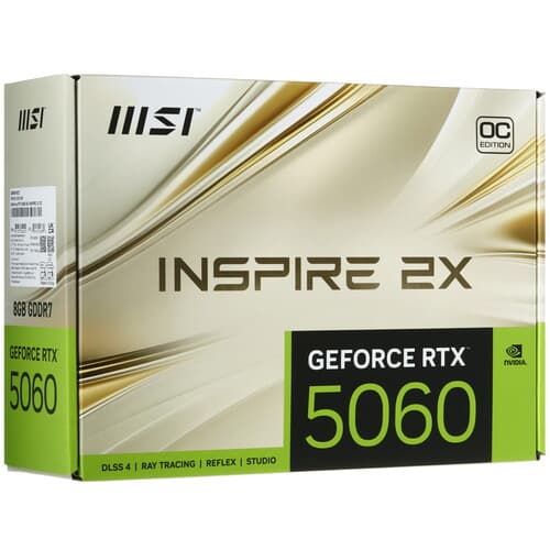 MSI Видеокарта MSI GeForce RTX 5060 INSPIRE 2X OC [RTX 5060 8G INSPIRE 2X OC], фото 10