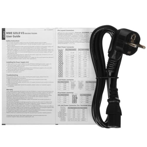 Блок питания Cooler Master MWE GOLD 750 V3 [MPE-7506-ACAG-BEU] черный thumb 6