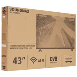 Soundmax 43" (109 см) Телевизор Soundmax SM-LED43M01SU черный, фото 12
