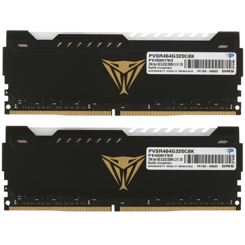 Patriot Memory Оперативная память Patriot Viper Steel RGB [PVSR464G320C8K] 64 ГБ, фото 3