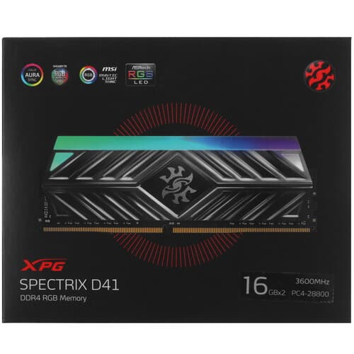 XPG (ADATA) Оперативная память ADATA XPG SPECTRIX D41 RGB [AX4U360016G18I-DT41] 32 ГБ, фото 5