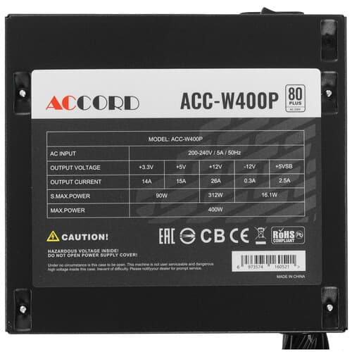 Блок питания Accord ACC-W400P [ACC-W400P] черный thumb 4