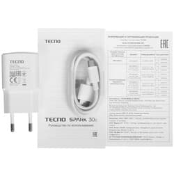 Tecno 6.67" Смартфон Tecno SPARK 30C 128 ГБ зеленый, фото 11