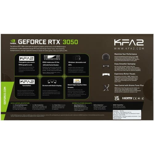 KFA2 Видеокарта KFA2 GeForce RTX 3050 X Black OC RGB [35NSL8MD6YEK], фото 9
