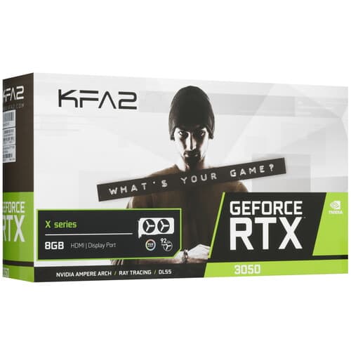 KFA2 Видеокарта KFA2 GeForce RTX 3050 X Black OC RGB [35NSL8MD6YEK], фото 10