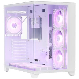 1STPLAYER Корпус 1STPLAYER MEGAVIEW MV8-TP ARGB [MV8-TP-WH-6FC7R-W-1FC7-W-HUB2] белый, фото 2