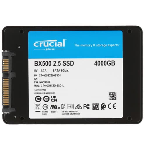 4000 ГБ 2.5" SATA накопитель Crucial BX500 [CT4000BX500SSD1] thumb 2