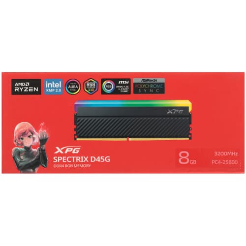 XPG (ADATA) Оперативная память ADATA Spectrix D45G RGB [AX4U32008G16A-CBKD45G] 8 ГБ, фото 4