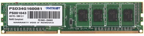 Patriot Memory Оперативная память Patriot Signature [PSD34G160081] 4 ГБ