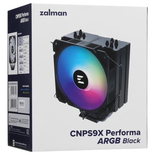ZALMAN Кулер для процессора ZALMAN CNPS9X PERFORMA ARGB [8018500000400] черный, фото 11