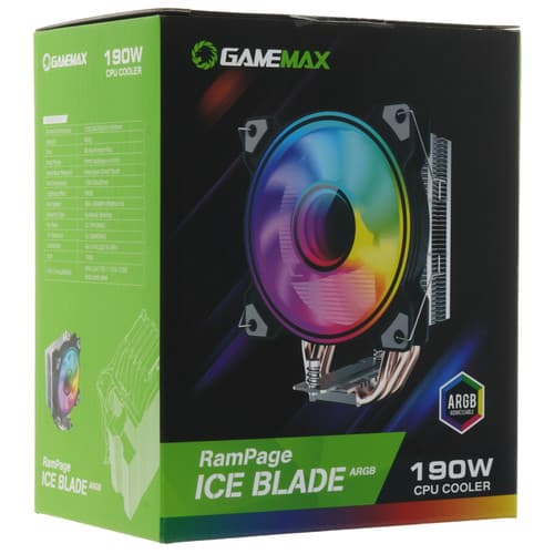GameMax Кулер для процессора GameMax Ice Blade ARGB [IceBladeArgb] черный, фото 12