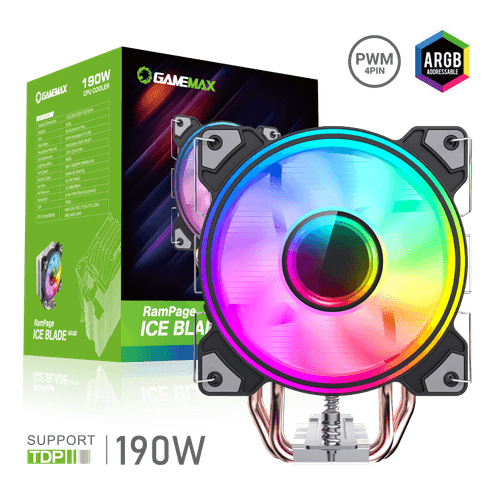 GameMax Кулер для процессора GameMax Ice Blade ARGB [IceBladeArgb] черный, фото 20