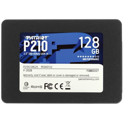 Patriot Memory 128 ГБ 2.5" SATA накопитель Patriot Memory P210 [P210S128G25]