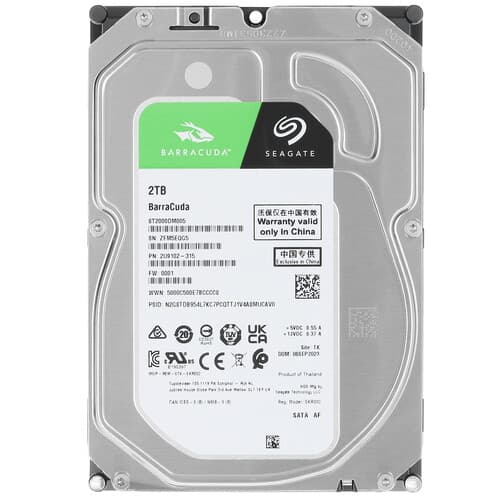 Seagate 2 ТБ Жесткий диск Seagate BarraCuda [ST2000DM005]