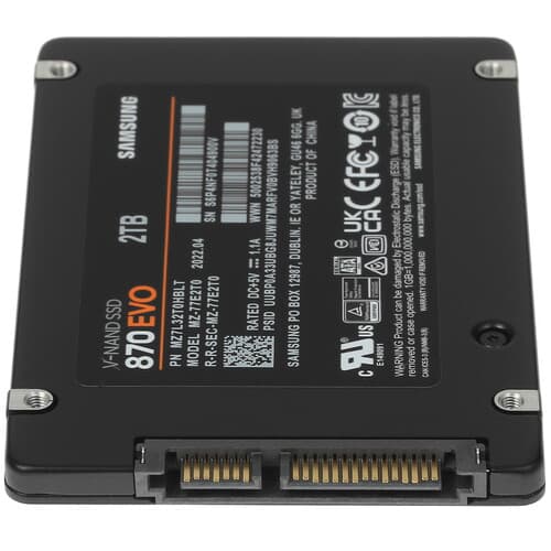 Samsung 2000 ГБ 2.5" SATA накопитель Samsung 870 EVO [MZ-77E2T0BW], фото 3