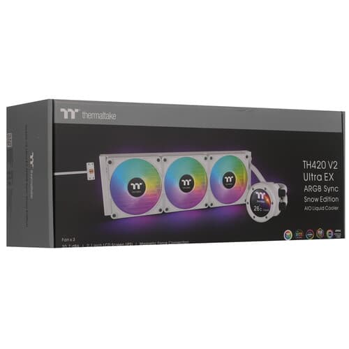 Система охлаждения Thermaltake AIO TH420 V2 Ultra EX ARGB Sync  белая thumb 9