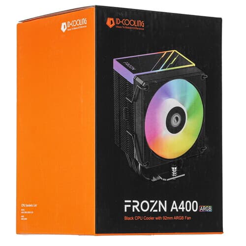 ID-Cooling Кулер для процессора ID-COOLING FROZN A400 ARGB  черный, фото 11