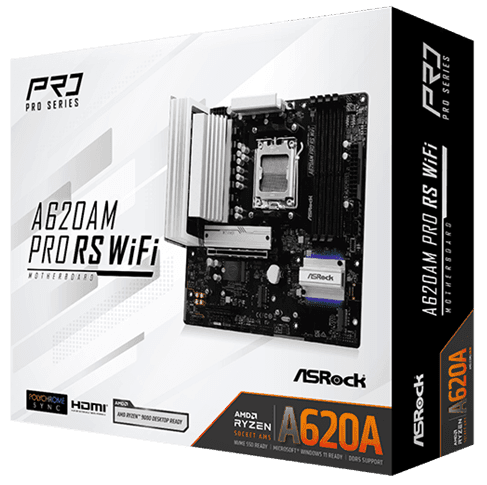 Материнская плата ASRock A620AM Pro RS WiFi thumb 13