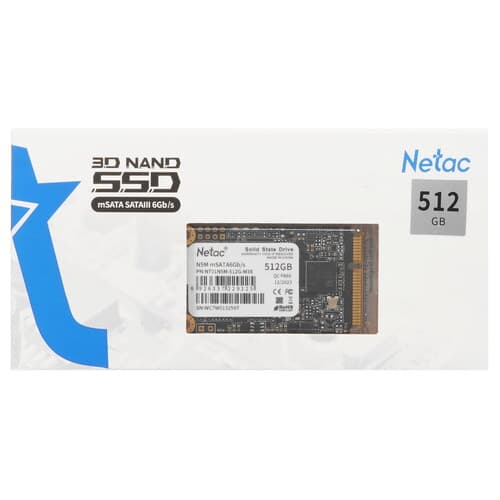 Netac 512 ГБ MSATA накопитель Netac N5M [NT01N5M-512G-M3X], фото 4