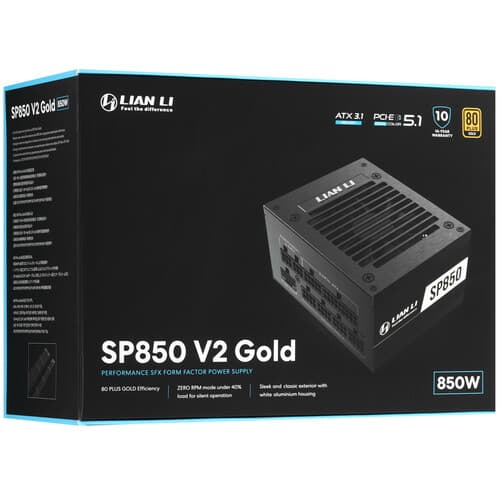 Блок питания LIAN LI SP850 V2 Gold [G9P.SP0850G.B000.RU] черный thumb 10