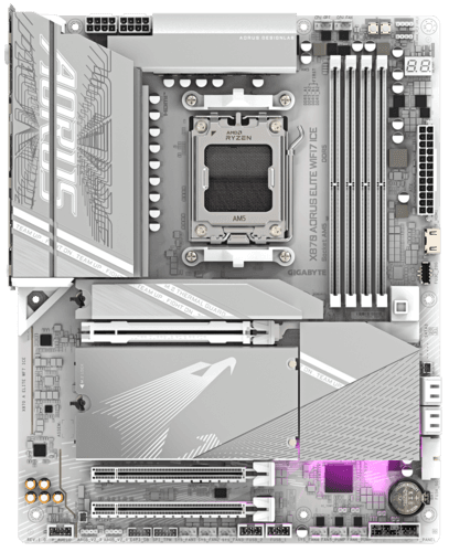 Материнская плата GIGABYTE X870 AORUS ELITE WIFI7 ICE thumb 1
