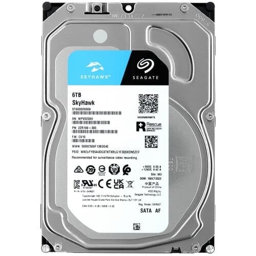 Seagate 6 ТБ Жесткий диск Seagate SkyHawk [ST6000VX009]