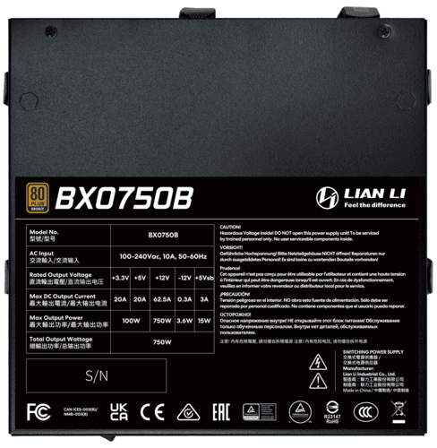 Блок питания LIAN LI BX 750B [G9P.BX0750B.B000.RU] черный thumb 11