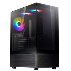 Корпус ADATA XPG INVADER X MINI [INVADERXMINIMT-BKCWW] черный thumb 1