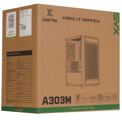 Корпус XASTRA A303M 3ARGB [A303M-2FC14A-1FC12A-D-WH] белый thumb 15