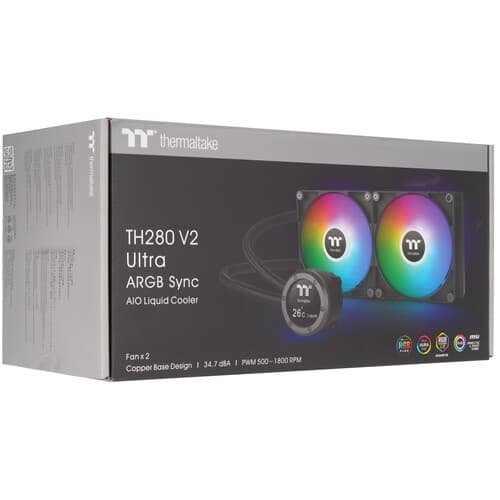 Система охлаждения Thermaltake TH280 V2 Ultra ARGB Sync черная thumb 12