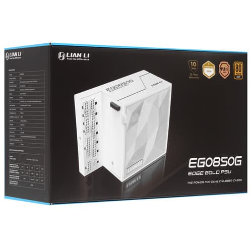 Блок питания LIAN LI EDGE GOLD 850W [G9P.EG0850G.W000.RU] белый thumb 8
