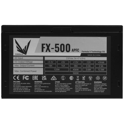 Блок питания Formula V Line FX-500 [ZH1140BN91R0-01] черный thumb 4