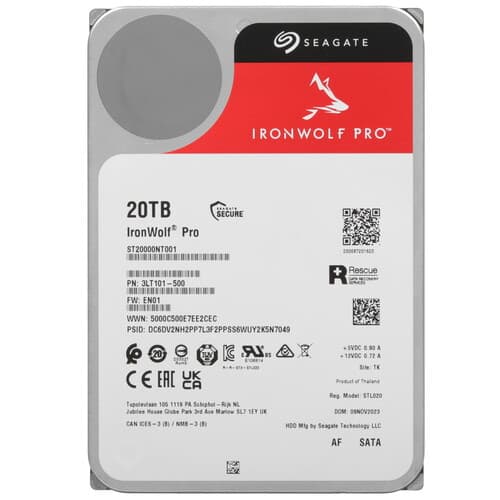 Seagate 20 ТБ Жесткий диск Seagate IronWolf Pro [ST20000NT001]