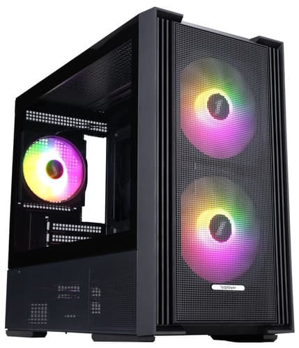 Корпус 1STPLAYER AU6 ARGB [AU6-BK-2FA7-14-2FA7R-1FA7] черный thumb 1