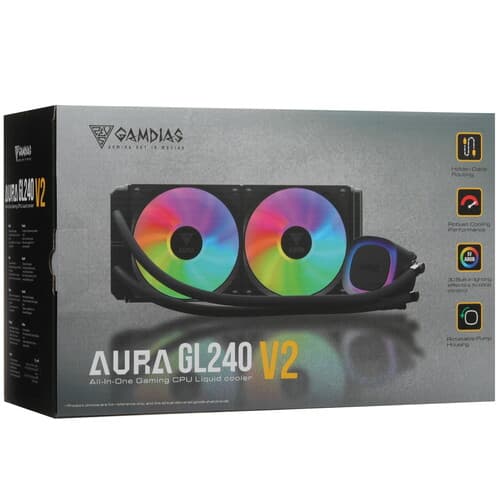 Система охлаждения GAMDIAS AURA GL240 V2 черная thumb 11