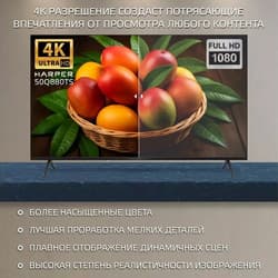 Harper 50" (127 см) Телевизор Harper 50Q880TS черный, фото 15