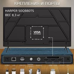 Harper 50" (127 см) Телевизор Harper 50Q880TS черный, фото 25