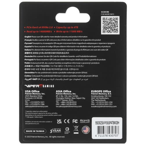 2000 ГБ M.2 NVMe накопитель Patriot Viper PV563 [PV563P4TBM28H] thumb 2
