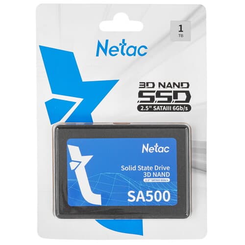 Netac 1000 ГБ 2.5" SATA накопитель Netac SA500 [NT01SA500-1T0-S3X]