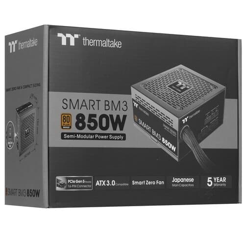 Блок питания Thermaltake Smart BM3 850W - TT Premium Edition [PS-SPD-0850MNFABE-3] черный thumb 8