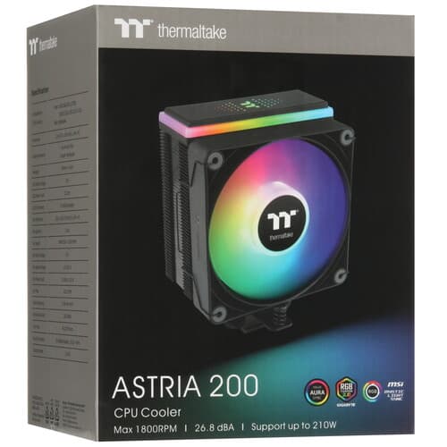 Thermaltake Кулер для процессора Thermaltake ASTRIA 200 ARGB Lighting [CL-P119-AL12SW-A] черный, фото 12