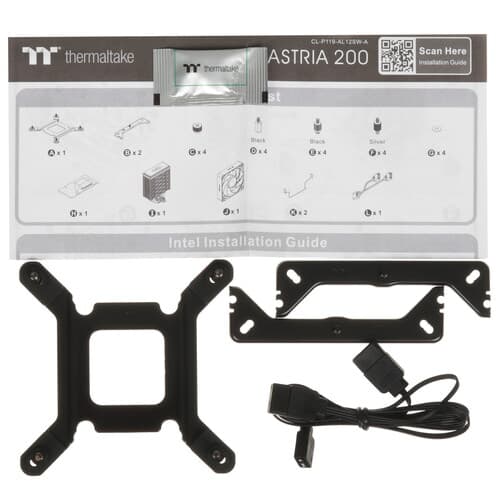 Thermaltake Кулер для процессора Thermaltake ASTRIA 200 ARGB Lighting [CL-P119-AL12SW-A] черный, фото 10