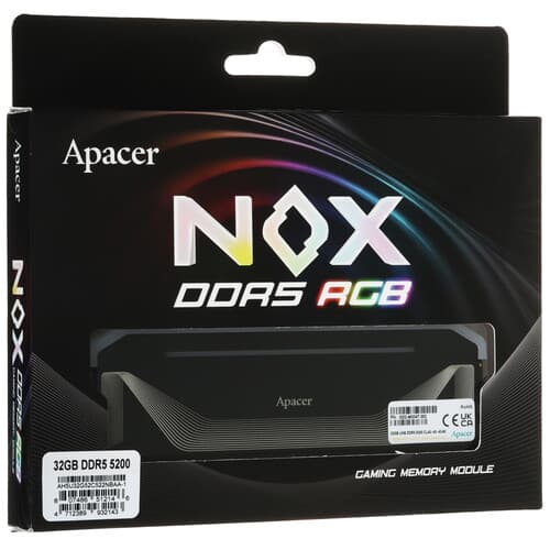 Apacer Оперативная память Apacer NOX RGB [AH5U32G52C522NBAA-1] 32 ГБ, фото 4