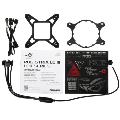 ASUS Система охлаждения ASUS ROG STRIX LC III 360 ARGB LCD черная, фото 9