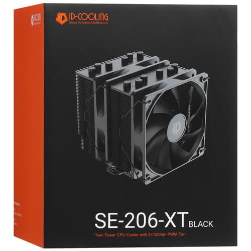 ID-Cooling Кулер для процессора ID-COOLING SE-206-XT BLACK  черный, фото 10