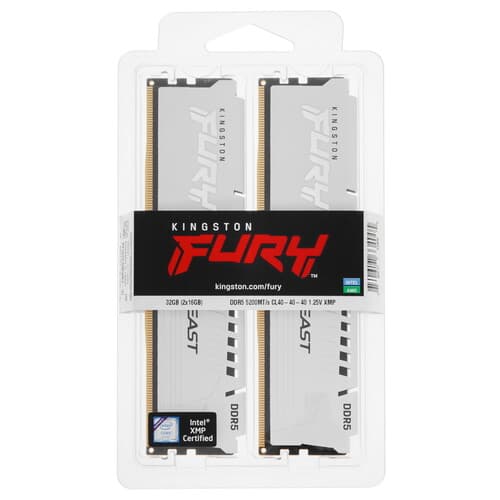 Kingston FURY Оперативная память Kingston FURY Beast White [KF552C40BWK2-32] 32 ГБ, фото 4