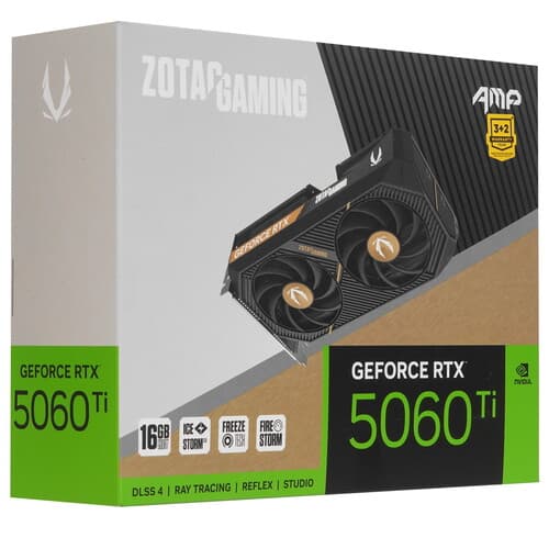 Zotac Видеокарта Zotac GeForce RTX 5060 Ti GAMING AMP [ZT-B50620F-10M], фото 9